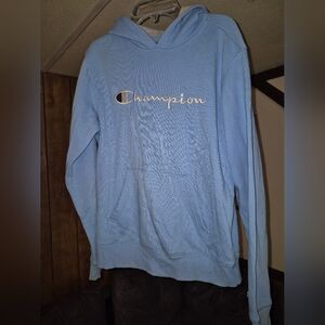 Champion Light Blue Hoodie